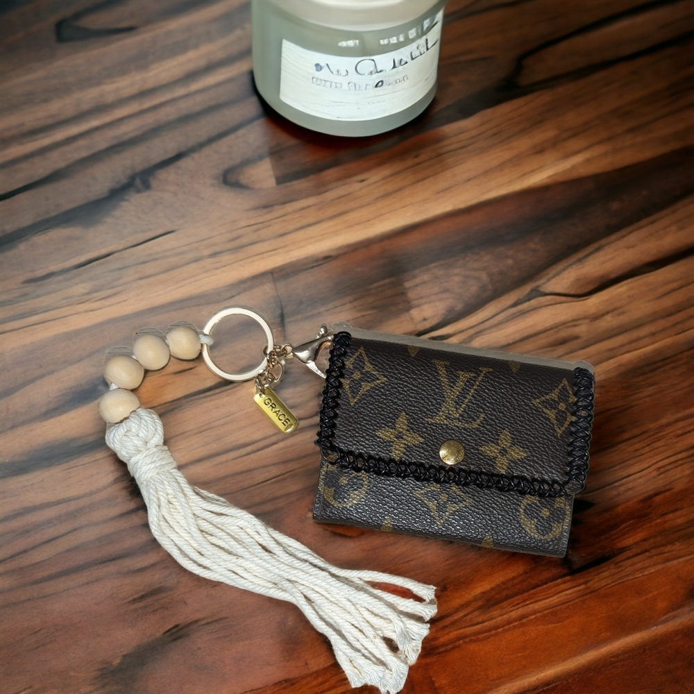 Small Upcycled Louis Vuitton Card Case